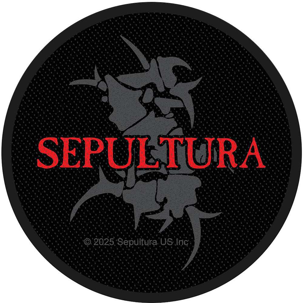 Sepultura - Logo & Tribal S Patch - Black